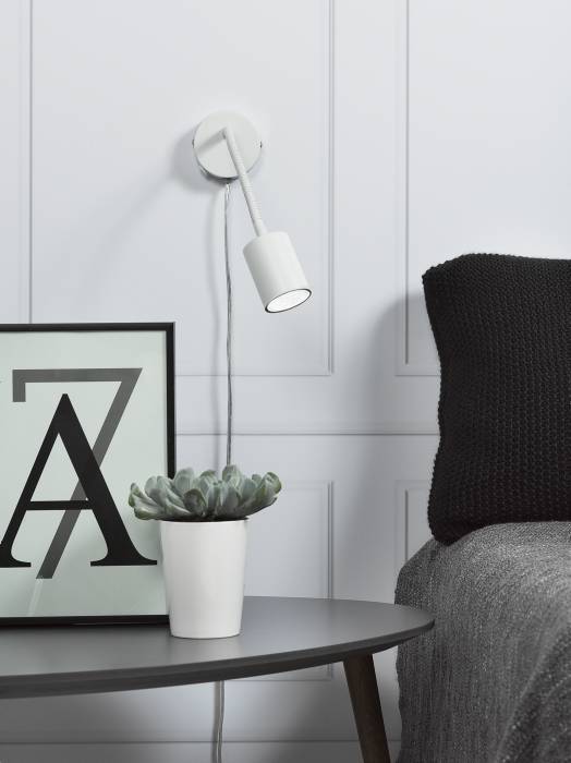 Väggspotlight Explore Flexarm Vit Nordlux